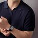 Men's Clothing V Neck Polo White Polo Sweater T Shirt Casual Solid Color Lapel Slim Short Sleeve Shirt_viptrois.com
