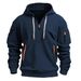 Men's Clothing Spring And Autumn Sweatshirt Hoodie Zipper Multi Pocket Pullover Sports Casual Sweatshirt_viptrois.com
