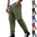Men's Outdoor Tactical Cargo Pants - Retro Lumberjack Style With Multi-Pockets, Relaxed Fit & Tapered Leg For Streetwear & Casual Wear_viptrois.com