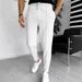 Men's Clothing Waffle Drawstring Sports Casual Trousers_viptrois.com
