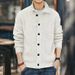 Green Deer American Retro Skin-Friendly Soft Casual Cardigan Sweater Men's Autumn Winter New Loose Knitted Jacket_viptrois.com