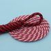Two-tone Twill And Polka Dot Round Shoelaces With A Stylish Shoe Rope_viptrois.com