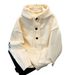 Wholesale American Retro Gray Hooded Loose Sweater For Men, Autumn And Winter Lazy Style, High-End Knitted Sweatshirt_viptrois.com