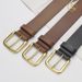 Genuine Leather Belt Men's Cowhide Pin Buckle Korean Fashionable Distinctive All-match Belt Casual Business Simple Youth Trendy_viptrois.com