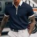 2025d Men's Polo Spring Summer 2024 Zipper New T-Shirt_viptrois.com