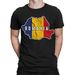 Romania Football Soccer Fans Sports Nationality Supporter Mens T-Shirt Mens Womens Tees Tops #TA-56_viptrois.com
