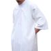 Men's Clothing High End Muslim Linen Robe Ethnic Style Robe Side Pockets_viptrois.com