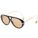 High-End Aviator Sunglasses - Double Beam Frog Mirror, Large Frame Fashion Sunglasses_viptrois.com