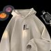 Autumn And Winter Retro Loose Hoodie Men's Hooded Letter Fashion Versatile Top Jacket_viptrois.com
