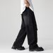 Men's Clothing new high street wide leg casual long trousers washed retro big pocket workwear jeans men autumn_viptrois.com