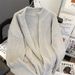 Loom Loom Style Lazy Couple Knitted Cardigan Sweater For Men Women, New Autumn Winter European And American Niche Loose Top Coat_viptrois.com
