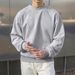 Loom Spring Autumn Short Sleeve European And American Men's Crew Neck Sweatshirt Fleece Lined Thickened 250g Loose Fit Plus_viptrois.com