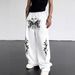 Y2K Gothic Print Jogger Pants – Unisex Wide-Leg Sweatpants With Drawstring, Dark Aesthetic Streetwear_viptrois.com