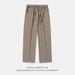 Men's Clothing Drape Ice Silk Straight Pants Men's Spring And Summer Thin Cool Breathable Casual Pants Japanese Style Loose Basic Versatile Long Pants_viptrois.com