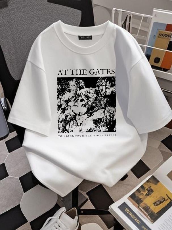 At The Gates To Drink From Night Itself T Shirt Cotton Men's All Sizes S 5XL 18 Colors Band Poster Album Cover Soft Streetwear Fashion_viptrois.com