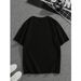 Manfinity Dauomo Hombres Camiseta Algodón Con Estampado De Extraterrestre Y Slogan_viptrois.com