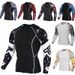 Men's Clothing sports tights, cool and fashionable, flower arm sports quick-drying fitness clothes, long sleeves, large size, breathable_viptrois.com