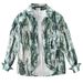 Tie Dye Dark Button Long Sleeved Shirt For Men, Fashionable And Versatile, Artistic And Casual Loose Top_viptrois.com