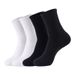 Solid color long cotton socks Breathable sweat absorption casual deodorant white socks sports socks_viptrois.com