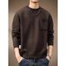 Loom Italy Winter New Round Neck Thick Sweater Men's American Heavy Retro Autumn Loose Knitwear Jacket_viptrois.com