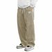 Men's Corduroy Casual Pants - Relaxed Fit Straight Leg Trousers With Drawstring Waist, Soft Stretch For Everyday Wear_viptrois.com
