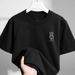 Men's Clothing 2025 New Summer Men's Short Sleeved T Shirt Trendy Brand Breathable Sweatshirt Round Neck Simple Printed Sports Top_viptrois.com
