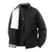 Men's Reversible Stand Collar Fleece Lined Winter Coat - Thickened Warm Puffer Jacket For Casual Streetwear_viptrois.com