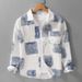 Autumn Men's Printed Simple Long Sleeved Shirt Trendy Casual Loose And Trendy Youth Versatile Men's Shirt_viptrois.com
