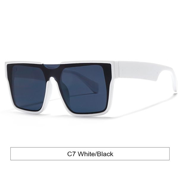 One Piece Sunglasses - Unisex Retro Square Large Frame (European & American Neutral Ins Style)_viptrois.com