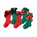 Children's Socks autumn and winter middle tube socks baby infant small children newborn bow Christmas long tube socks_viptrois.com