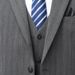 Men's suit striped suit three-piece wedding groom's dress slim small suit business casual formal suit_viptrois.com