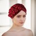 New Style Muslim Flannel Side Rose Bud Indian Hat Baotou Hat Direct Sales_viptrois.com
