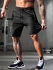 Lightweight Quick-Dry Men's Gym Shorts - High Stretch Athletic Training Shorts For Running, Hiking & Workouts (Black/Grey/Khaki/Blue) - EU Sizes_viptrois.com