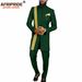 Men's clothing Embroidered men's casual jacket + trousers_viptrois.com