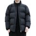 Men's Oversized Cotton Padded Jacket – Korean Streetwear Style Winter Coat With Stand Collar (7 Sizes, 4 Trendy Colors)_viptrois.com
