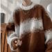 1 Men's Winter American Style Color Block Lazy Pullover Knitwear Loose Fit Student Trendy Brand Inner Layer Sweater Jacket_viptrois.com