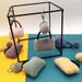 Bag Charm Candy Color Bag Keychain Cute Plush Car Keychain Creative Couple Pendant Gift Fur Ball Hanging Accessories_viptrois.com