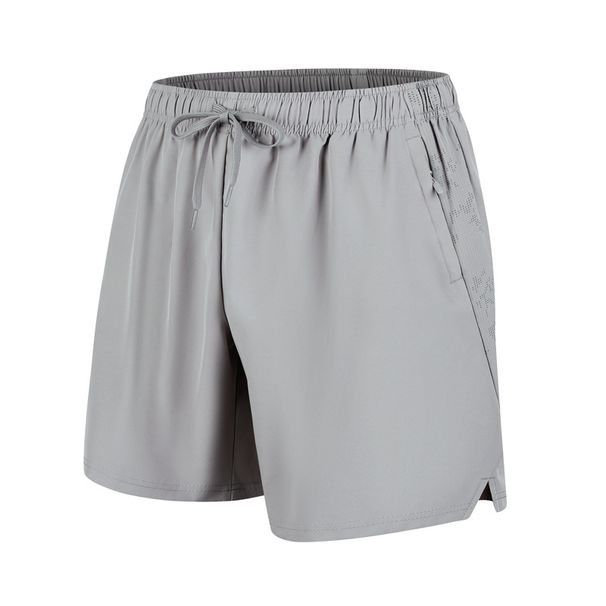Men's Quick-Dry Elastic Shorts - Lightweight Breathable Casual Sports Beach Pants With Drawstring Waist, Loose Fit (Sizes M-6XL, Black/Blue/Gray)_viptrois.com