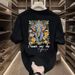 Men's Clothing Pure Cotton Printed Short Sleeved Trend Casual Round Neck T Shirt_viptrois.com
