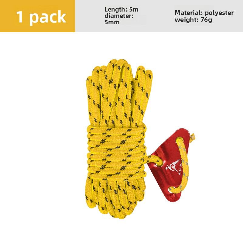 Outdoor Windproof Tent Reflective Canopy Fixed Binding Camp Adjustable Rope Thickened Extended_viptrois.com