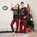 Christmas Letter snowflake plaid Christmas family print home dress pajamas_viptrois.com
