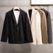 Men's Clothing Woolen Coat Men Autumn And Winter Fashion Leisure Temperament Solid Color Trendy Medium And Long Woolen Coat_viptrois.com