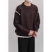 Men's Heavyweight Retro Sweater – Classic Round Neck Knit For Autumn & Winter_viptrois.com