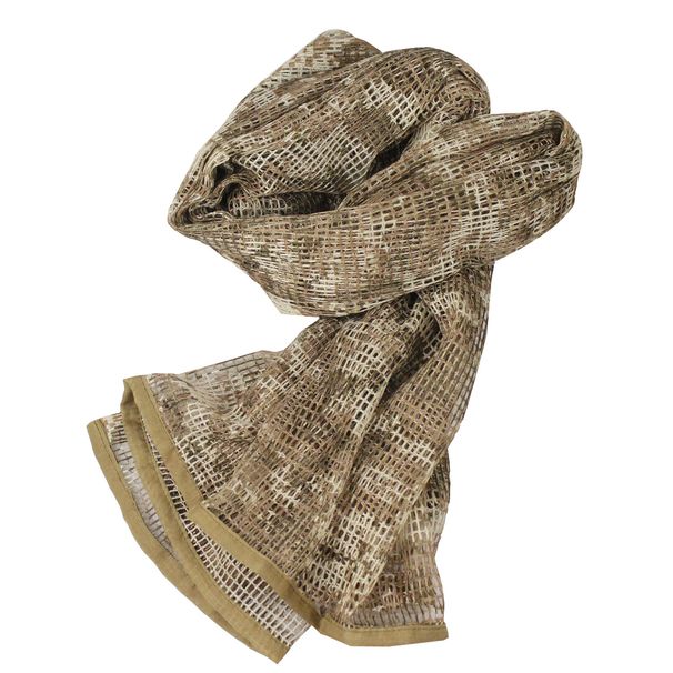 Python Pattern Tactical Large Outdoor Mesh Camouflage Headscarf Multifunctional Cotton Windproof Sand Scarf_viptrois.com