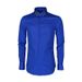 Men's Long Sleeved Cotton Blend Shirt With Colorful Bee Logo Black White Striped Casual Business Style Regular Fit Single Breasted_viptrois.com