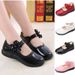 Spring And Autumn 2024 New Medium And Large Children's Soft Bottom Black Princess Shoes Korean Version Student Performance Shoes_viptrois.com