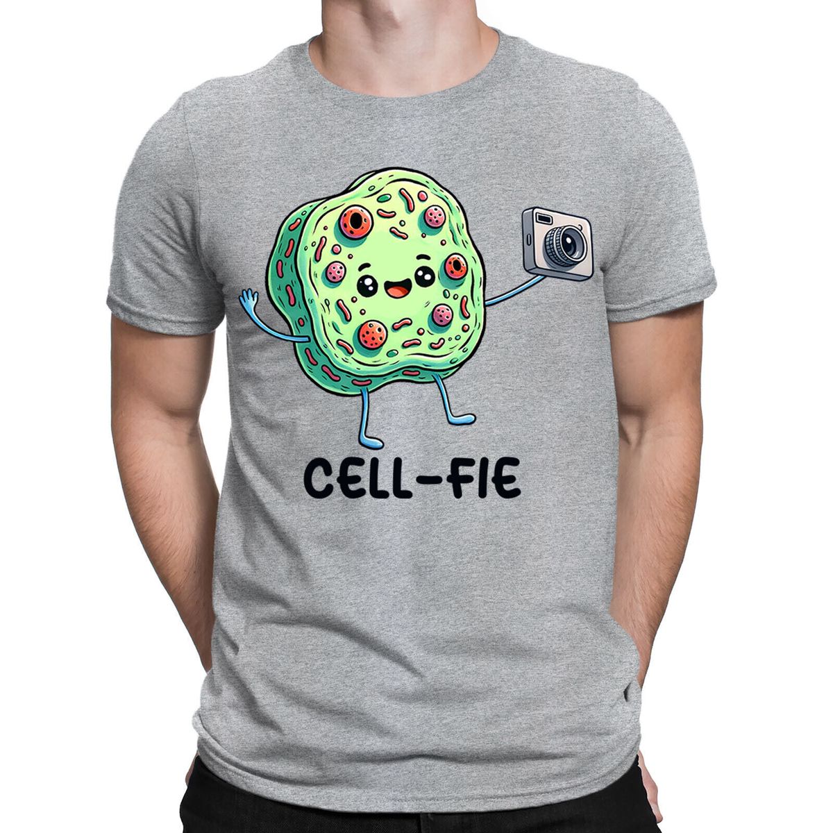 CellFie Biology Science Chemistry Funny Humor Selfie Mens T-Shirt Mens Womens Tees Tops #BAL_viptrois.com