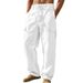 Plus Size Men's Casual Sports Trousers Breathable Loose Straight Leg Multi Pocket All Season Workwear For Outdoor_viptrois.com