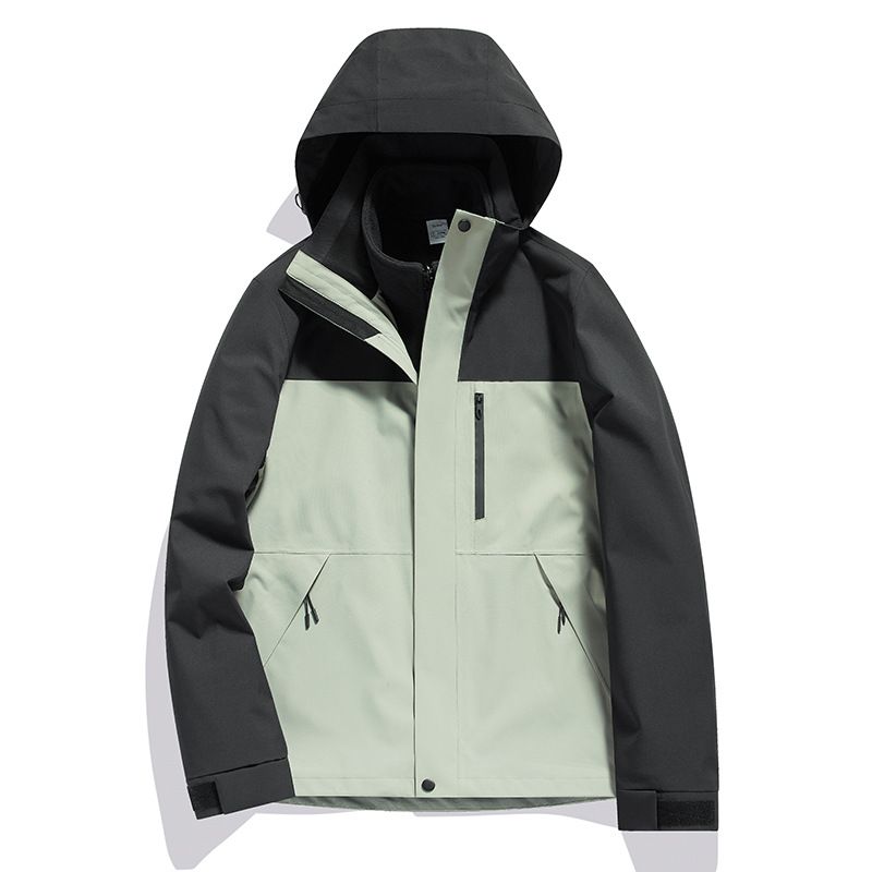 Unisex 3-in-1 Waterproof Windproof Ski Jacket With Detachable Fleece Liner For Winter Outdoor Activities_viptrois.com