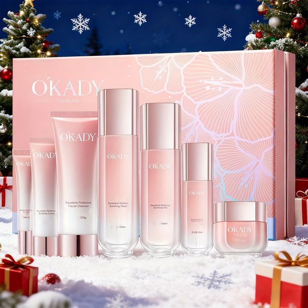 High Concentration Plant-Based Squalane Skincare Gift Set 8-piece, Sodium Hyaluronate, Reduce The Look Of Wrinkles,_viptrois.com
